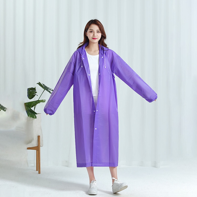 Camping Rain Poncho - 1 Stück Kapuzen-Regenmantel für Damen und
