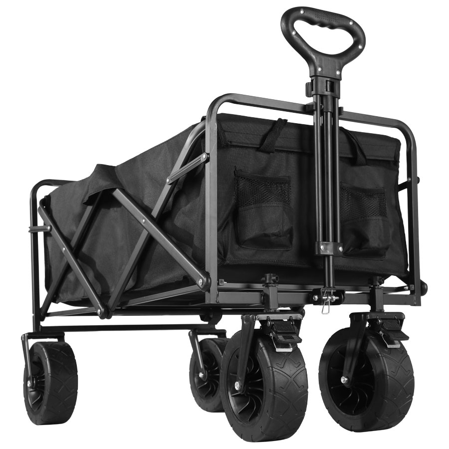 Outdoor Camping Trolley - Schwerlast-Bollerwagen mit großer Tragfähigkeit, faltbarer Bollerwagen