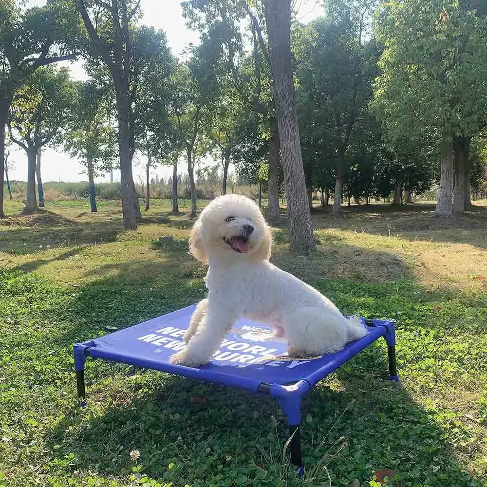 Outdoor Camping Dog Bed - FULED Tragbares Outdoor-Hundebett mit Erhöhung, atmungsaktives