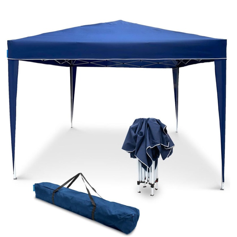Outdoor Camping Exhibition - 3x3m Vier-Ecken-Pop-Up-Faltzelt, tragbares Outdoor-Sonnenschutzdach für Camping,