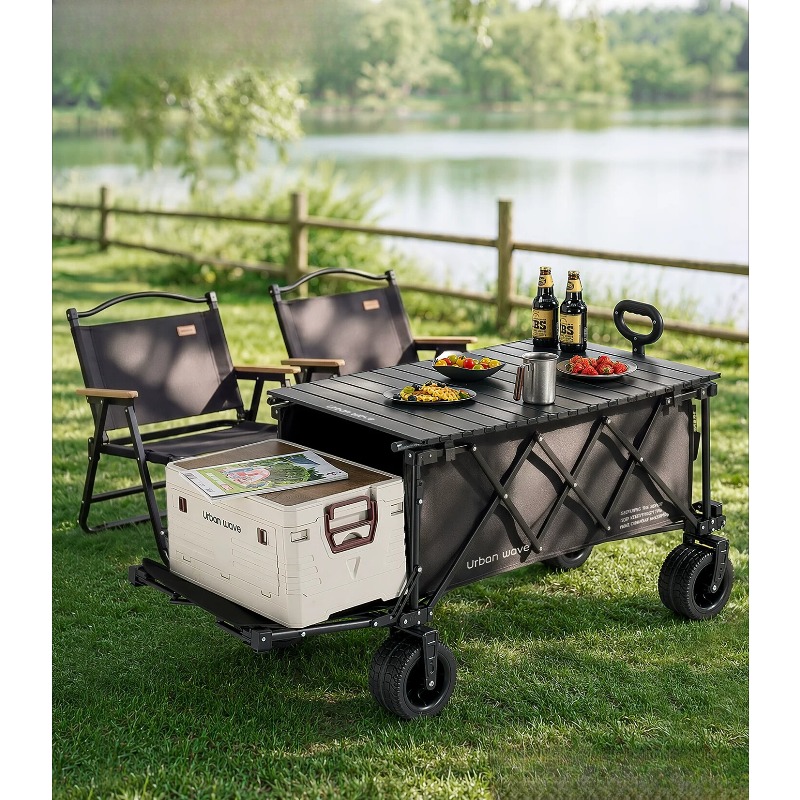 Outdoor Camping Trolley - Faltbarer Campingwagen, zusammenklappbarer Trolley für den