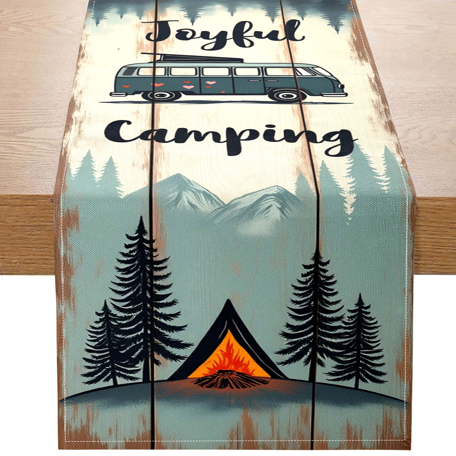 1 Tischläufer im Camping-Stil  – Outdoor Camping Exhibition Bewertung und Preis
