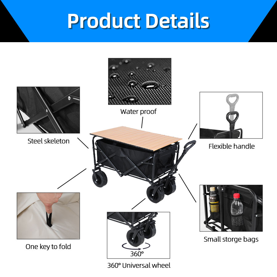 Schwerlast-Bollerwagen mit gro – Outdoor Camping Trolley Bewertung und Preis