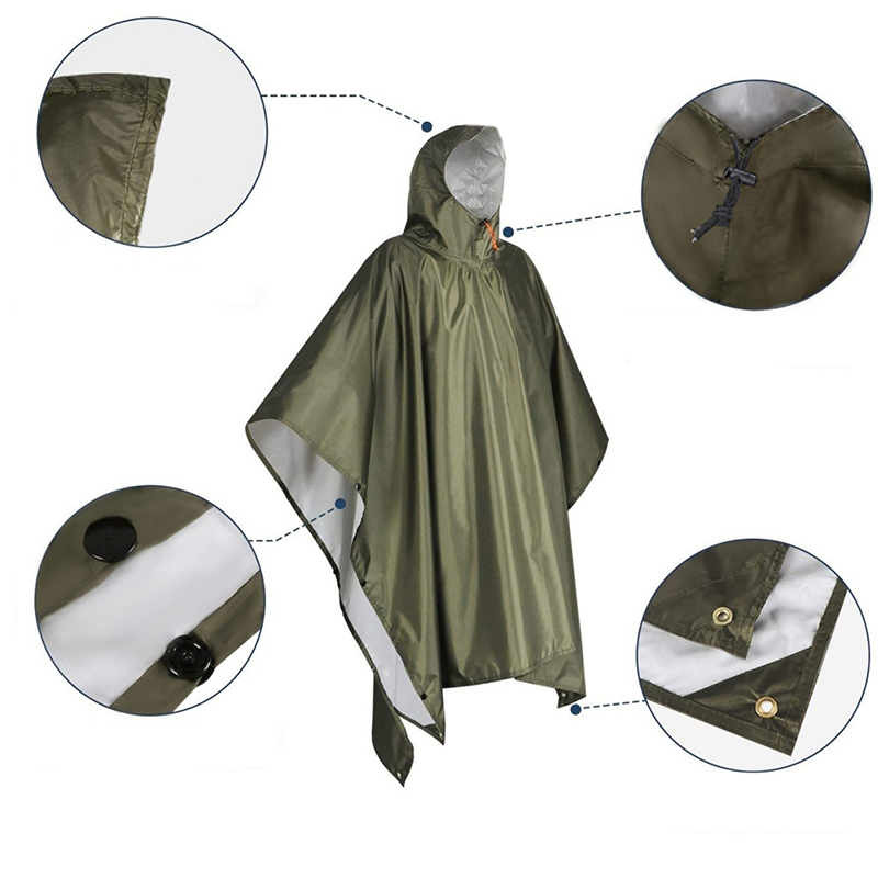 Robuster Regenponcho für Rucks – Camping Rain Poncho Bewertung und Preis