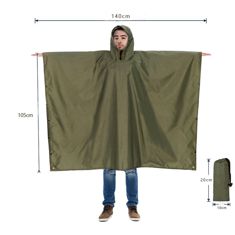 Robuster Regenponcho für Rucks – Camping Rain Poncho Bewertung und Preis