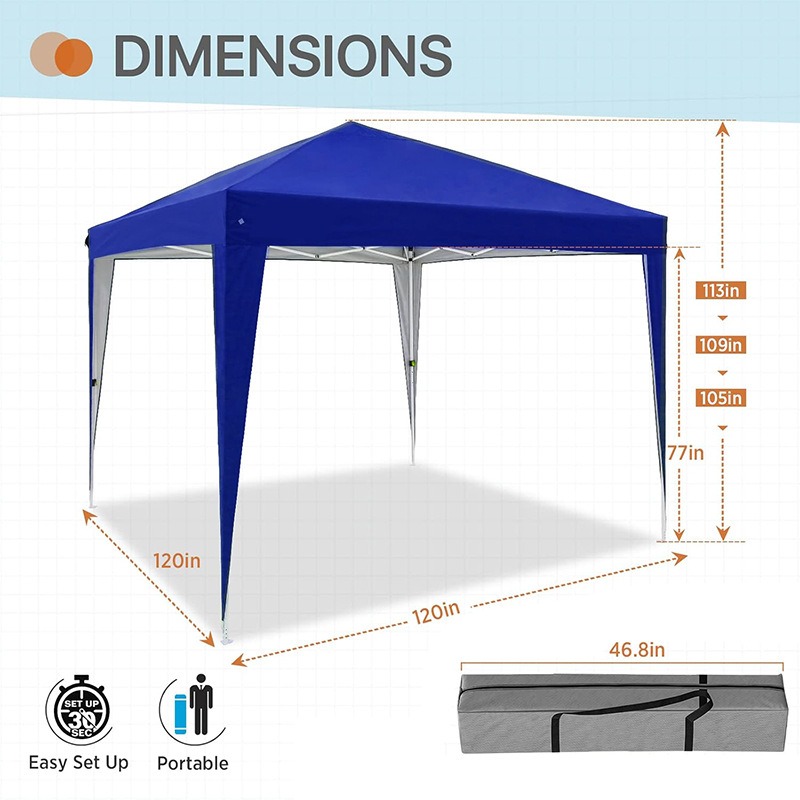 3x3m Vierseitig Faltbares Pop- – Outdoor Camping Exhibition Bewertung und Preis