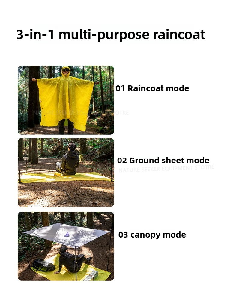 15D/210T Regenmantel Wasserdic – Camping Rain Poncho Bewertung und Preis